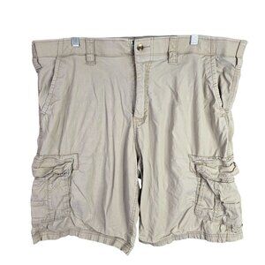 Mens Urban Pipeline Tan Cargo Shorts Cotton Blend Stretch 11" Inseam Size 40